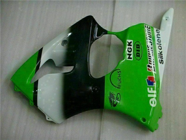 2000-2002 Green Black Kawasaki ZX6R Motorbike Fairing 2000-2002 Green Black Kawasaki ZX6R Motorbike Fairing