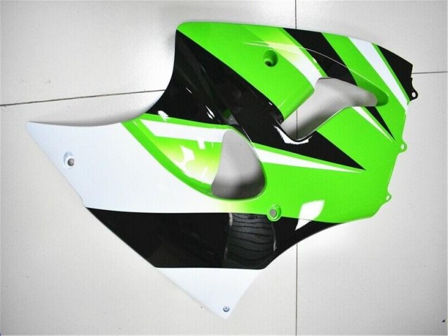 2000-2002 Green White Black Kawasaki ZX6R Bike Fairing Kit 2000-2002 Green White Black Kawasaki ZX6R Bike Fairing Kit