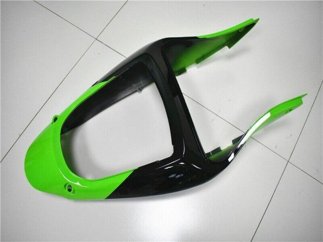 2000-2002 Green White Black Kawasaki ZX6R Bike Fairing Kit 2000-2002 Green White Black Kawasaki ZX6R Bike Fairing Kit