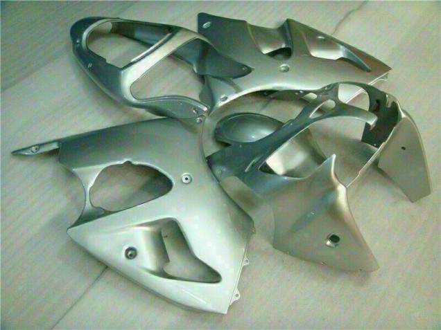 2000-2002 Silver Kawasaki ZX6R Replacement Fairings 2000-2002 Silver Kawasaki ZX6R Replacement Fairings