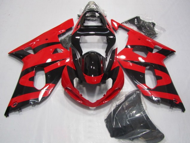 2001-2003 Black Red Suzuki GSXR750 Motorcycle Fairings 2001-2003 Black Red Suzuki GSXR750 Motorcycle Fairings