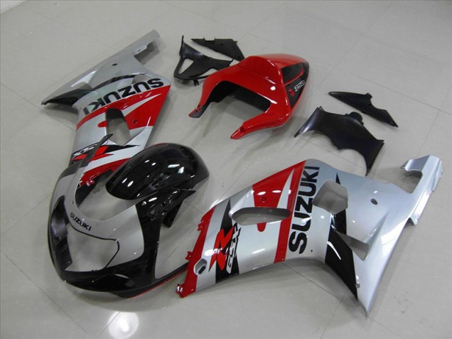 2001-2003 Black Red Suzuki GSXR750 Moto Fairings