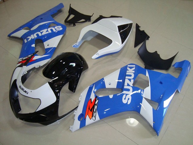 2001-2003 Blue White Suzuki GSXR750 Bike Fairings 2001-2003 Blue White Suzuki GSXR750 Bike Fairings