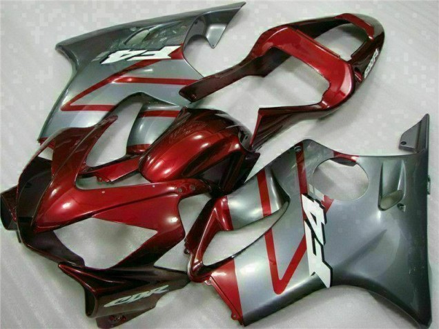 2001-2003 Red Silver Honda CBR600 F4i Moto Fairings 2001-2003 Red Silver Honda CBR600 F4i Moto Fairings