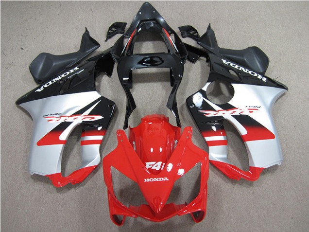 2001-2003 Red White Black Honda CBR600 F4i Motorcycle Replacement Fairings 2001-2003 Red White Black Honda CBR600 F4i Motorcycle Replacement Fairings