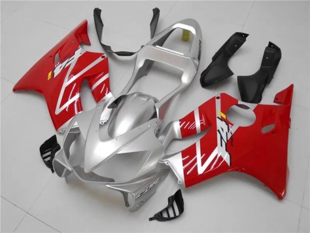 2001-2003 Silver Red Honda CBR600 F4i Bike Fairings 2001-2003 Silver Red Honda CBR600 F4i Bike Fairings