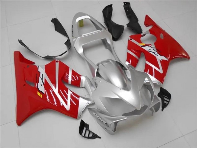 2001-2003 Silver Red Honda CBR600 F4i Bike Fairings 2001-2003 Silver Red Honda CBR600 F4i Bike Fairings