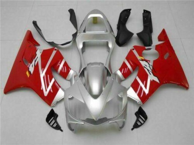 2001-2003 Silver Red Honda CBR600 F4i Bike Fairings 2001-2003 Silver Red Honda CBR600 F4i Bike Fairings