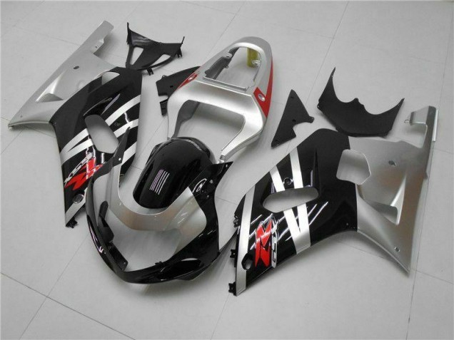 2001-2003 Silver Suzuki GSXR 600/750 Motorcycle Fairings Kits 2001-2003 Silver Suzuki GSXR 600/750 Motorcycle Fairings Kits