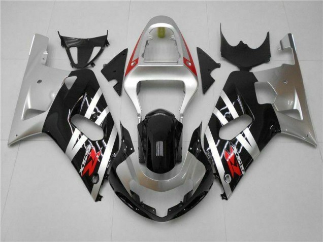 2001-2003 Silver Suzuki GSXR 600/750 Motorcycle Fairings Kits 2001-2003 Silver Suzuki GSXR 600/750 Motorcycle Fairings Kits
