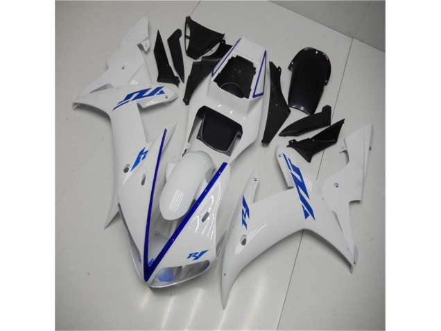 2002-2003 White Yamaha YZF R1 Motorcycle Fairing 2002-2003 White Yamaha YZF R1 Motorcycle Fairing