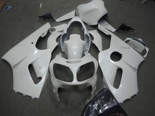 2002-2006 White Kawasaki ZX12R Motorcycle Fairings 2002-2006 White Kawasaki ZX12R Motorcycle Fairings
