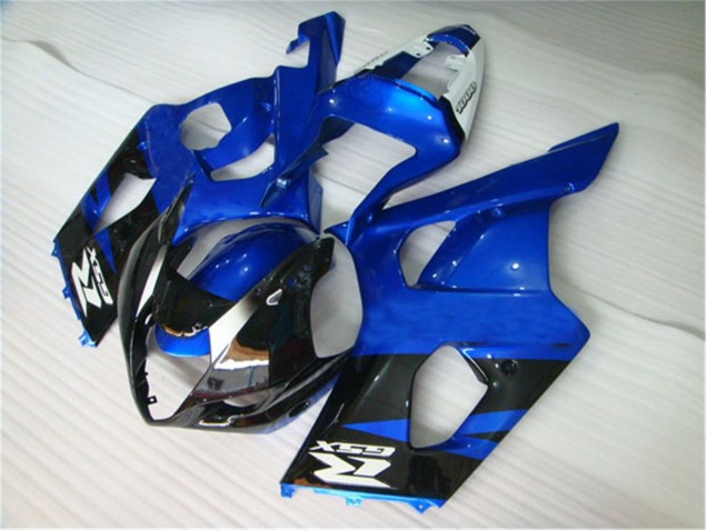 2003-2004 Black Blue Suzuki GSXR 1000 Motorcycle Fairings Kits & Bodywork