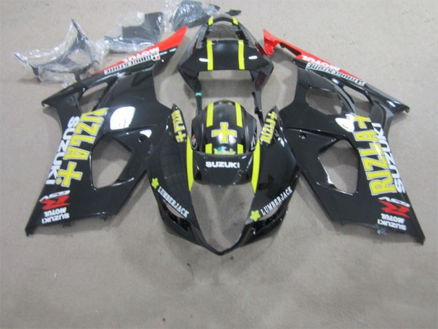2003-2004 Black Rizla Suzuki GSXR1000 Motorbike Fairing Kits 2003-2004 Black Rizla Suzuki GSXR1000 Motorbike Fairing Kits