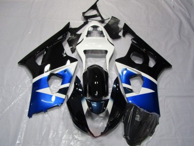 2003-2004 Blue White Suzuki GSXR1000 Replacement Fairings
