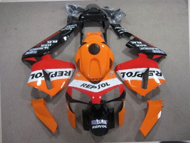 2003-2004 Orange Black Repsol Honda CBR600RR Motorcycle Fairings