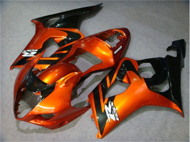 2003-2004 Orange Black Suzuki GSXR 1000 Motorcycle Fairing Kits 2003-2004 Orange Black Suzuki GSXR 1000 Motorcycle Fairing Kits