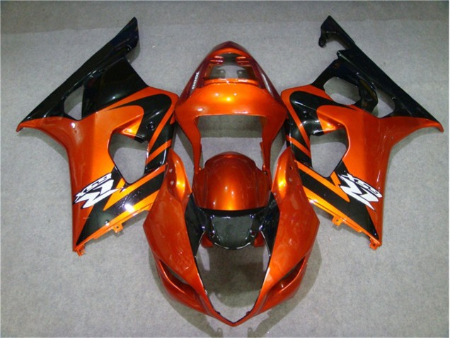 2003-2004 Orange Black Suzuki GSXR 1000 Motorcycle Fairing Kits 2003-2004 Orange Black Suzuki GSXR 1000 Motorcycle Fairing Kits