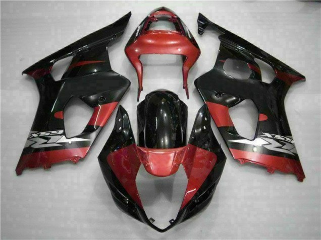 2003-2004 Red Black Suzuki GSXR 1000 Motorcycle Fairing Kits 2003-2004 Red Black Suzuki GSXR 1000 Motorcycle Fairing Kits
