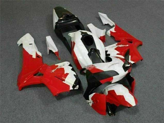 2003-2004 Red White Honda CBR600RR Replacement Motorcycle Fairings