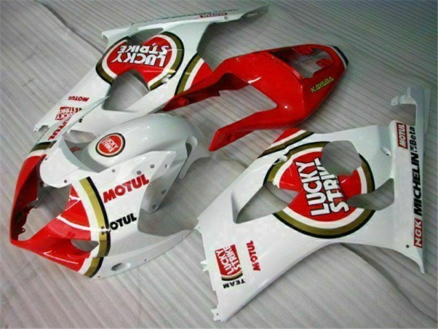 2003-2004 Red White Suzuki GSXR 1000 Motorbike Fairing Kits 2003-2004 Red White Suzuki GSXR 1000 Motorbike Fairing Kits