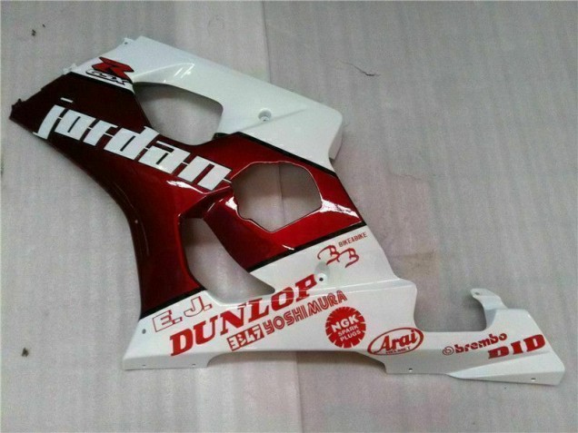 2003-2004 Red White Suzuki GSXR 1000 Motorcycle Bodywork 2003-2004 Red White Suzuki GSXR 1000 Motorcycle Bodywork