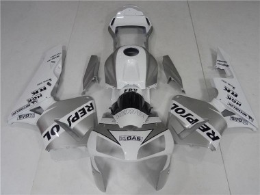 2003-2004 Silve White Black Repsol Honda CBR600RR Bike Fairings