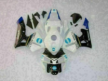 2003-2004 White Black Honda CBR600RR Motor Fairings