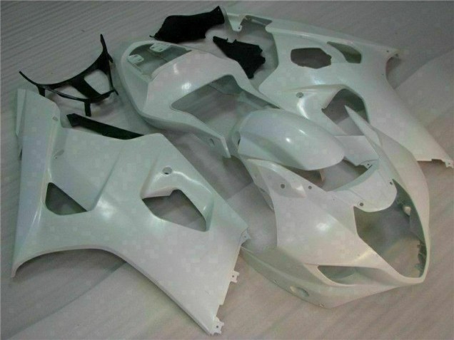 2003-2004 White Suzuki GSXR 1000 Motorbike Fairings & Bodywork 2003-2004 White Suzuki GSXR 1000 Motorbike Fairings & Bodywork
