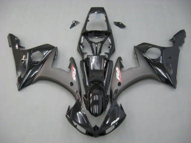 2003-2005 Contrast Black Yamaha YZF R6 Motorcycle Replacement Fairings