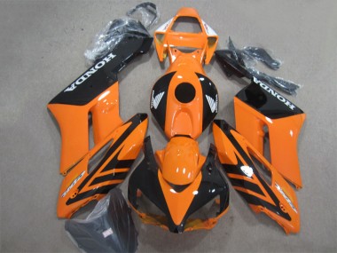 2004-2005 Black Orange Honda CBR1000RR Motorbike Fairing Kits