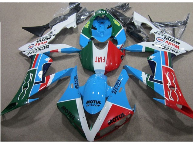 2004-2005 Blue Red Green Motul Honda CBR1000RR Motorcycle Fairing 2004-2005 Blue Red Green Motul Honda CBR1000RR Motorcycle Fairing