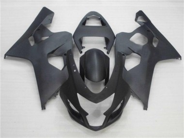 2004-2005 Matte Black Suzuki GSXR 600/750 Motorcycle Replacement Fairings