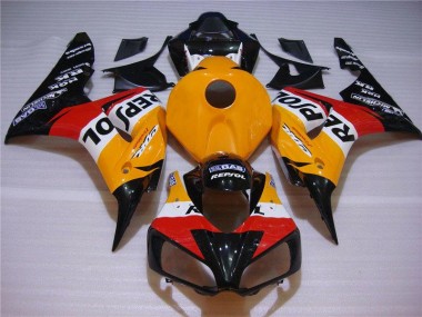 2004-2005 Orange Black Repsol Honda CBR1000RR Motorcycle Fairings Kits