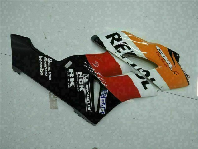 2004-2005 Orange Black Repsol Honda CBR1000RR Motorbike Fairing 2004-2005 Orange Black Repsol Honda CBR1000RR Motorbike Fairing