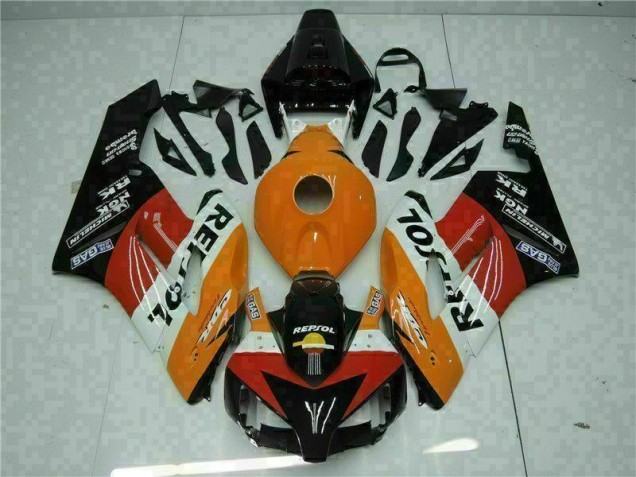 2004-2005 Orange Black Repsol Honda CBR1000RR Motorbike Fairing 2004-2005 Orange Black Repsol Honda CBR1000RR Motorbike Fairing