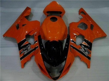 2004-2005 Orange Black Suzuki GSXR 600/750 Motorcycle Fairings Kits