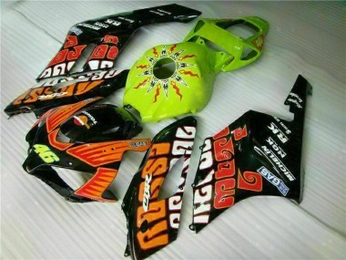 2004-2005 Orange Green Honda CBR1000RR Motor Fairings