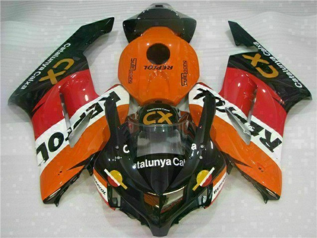 2004-2005 Orange Repsol CX Honda CBR1000RR Replacement Motorcycle Fairings 2004-2005 Orange Repsol CX Honda CBR1000RR Replacement Motorcycle Fairings