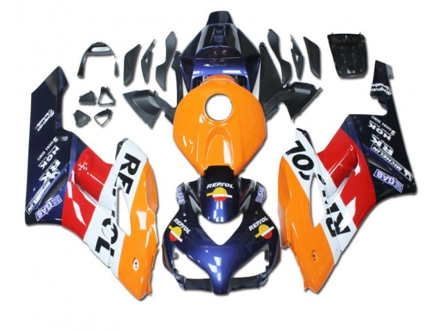 2004-2005 Orange Red Blue Repsol Honda CBR1000RR Bike Fairing 2004-2005 Orange Red Blue Repsol Honda CBR1000RR Bike Fairing