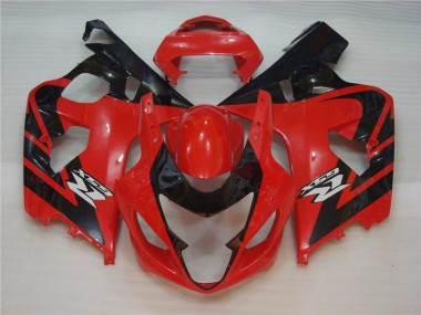 2004-2005 Red Black Suzuki GSXR 600/750 Motor Fairings