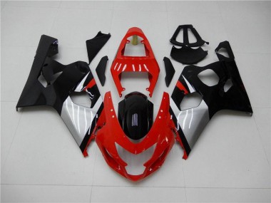 2004-2005 Red Black Suzuki GSXR 600/750 Motorbike Fairing Kits