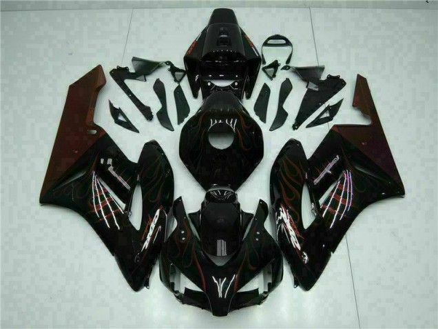 2004-2005 Red Flame Honda CBR1000RR Motorcycle Fairing Kits 2004-2005 Red Flame Honda CBR1000RR Motorcycle Fairing Kits