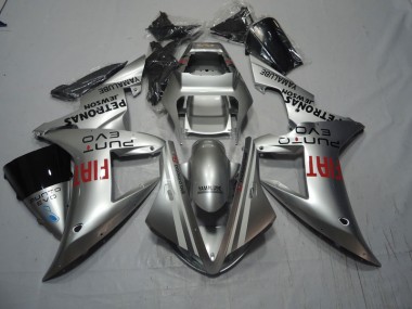 2004-2005 Silver Red Fiat Honda CBR1000RR Motorcycle Fairings