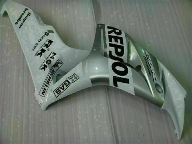 2004-2005 Silver Repsol Honda CBR1000RR Bike Fairings & Plastics 2004-2005 Silver Repsol Honda CBR1000RR Bike Fairings & Plastics