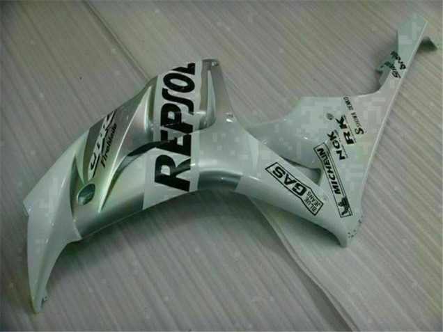 2004-2005 Silver Repsol Honda CBR1000RR Bike Fairings & Plastics 2004-2005 Silver Repsol Honda CBR1000RR Bike Fairings & Plastics