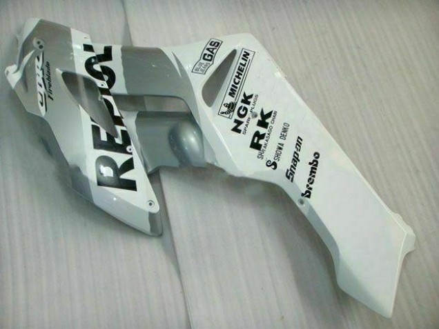 2004-2005 Silver White Repsol Honda CBR1000RR Motor Fairings 2004-2005 Silver White Repsol Honda CBR1000RR Motor Fairings