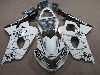 2004-2005 White Corona Extra Motul Suzuki GSXR600 Bike Fairing Kit