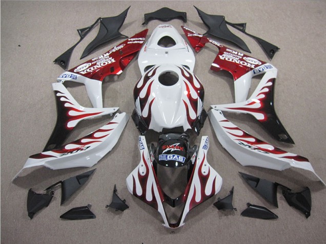 2004-2005 White Red Flame SHARK Honda CBR1000RR Motorbike Fairing 2004-2005 White Red Flame SHARK Honda CBR1000RR Motorbike Fairing