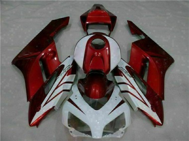 2004-2005 White Red Honda CBR1000RR Bike Fairing Kit